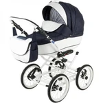 фото Коляска 2 в 1 BeBe-mobile Santana 10W черная с белым