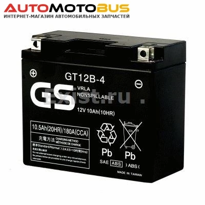 Фото GS Battery GT12B-4