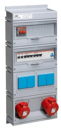 Фото Бокс MPR32/1MS с розетками в сборе, IP44, пластик ABB 2CMA168984R1000