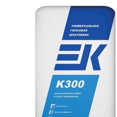 Фото Универсальная гипсовая шпаклевка ЕК К300 (3 кг)