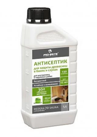 Фото Medera 70 Sauna Concentrate Антисептик для защиты древесины в банях и саунах. Для наружных и внутренних работ. Концентрат 1:30