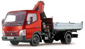 Фото Бортовой автомобиль с КМУ Mitsubishi Canter