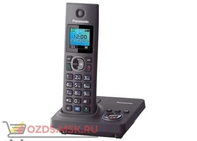 Фото Panasonic KX-TG7861RUH-с автоответчиком, цвет серый: Беспроводной телефон DECT (радиотелефон)