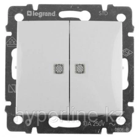 Фото LEGRAND 774213 Выключатель 2-клавишный