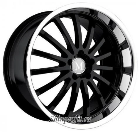 Фото Mandrus Millennium 8.5x19/5x112 D66.6 ET43 Gloss Black Mirror Cut Lip