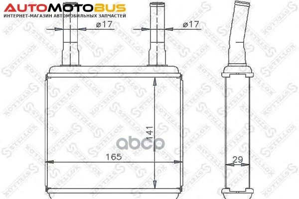 Фото Радиатор печки Stellox 1035113SX