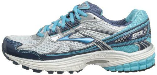 Фото Brooks Women's Adrenaline GTS 13 Running Shoes, Color: DrkDenim/Wht/BachlorBttn/Slvr, Size: 5.5