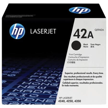 Фото Картридж лазерный HP (Q5942А) LaserJet 4250/4350 и другие, №42А, оригинальный, ресурс 10000 стр.