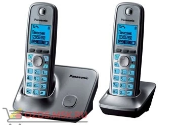 Фото Panasonic KX-TG6612RUM-, цвет серый металлик: Беспроводной телефон DECT (радиотелефон)