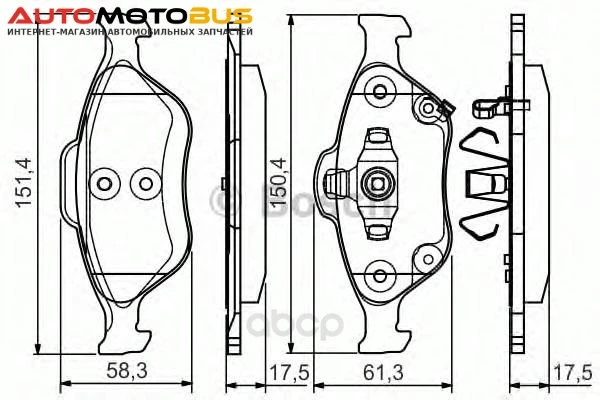 Фото Тормозные колодки дисковые Bosch 0986495093