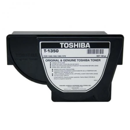 Фото Тонер-картридж TOSHIBA (T1350E) 1340/1350/1360/1370, черный, оригинальный, ресурс 4300 стр.