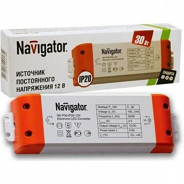 Фото Драйвер 71 461 N?P30-IP20-12V | код. 71461 | Navigator