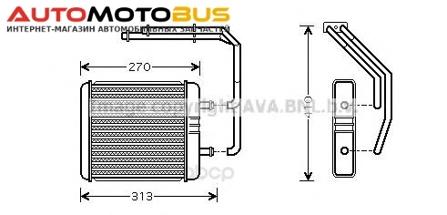 Фото Радиатор охлаждения двигателя Ava IV6052