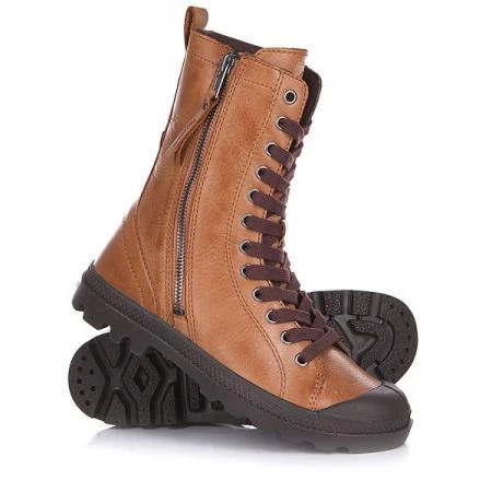 Фото Ботинки женские Palladium Pampa Hi Rise L Zip Copper Kettle/Chocolate