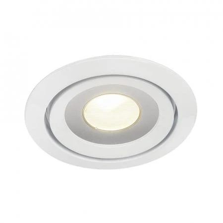 Фото LUZO LED DISK светодиодный точечный светильник встраиваемый c Fortimo LED Disk 12Вт, 2700К, 800lm, 85°, белый | 115801 SLV