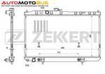 фото Радиатор охлаждения двигателя ZEKKERT MK-1005