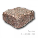 фото Брусчатка красная колотая Лезники (100х100х50)