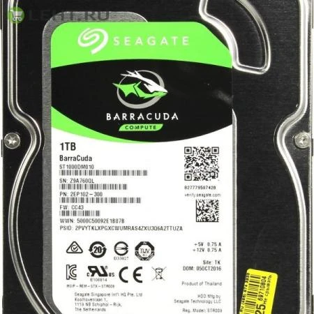 Фото HDD 1000 GB (1 TB) SATA-III Barracuda (ST1000DM010): Жесткий диск (HDD)