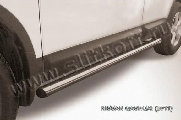 Фото Slitkoff Защита порогов d76 труба Nissan Qashqai 2011