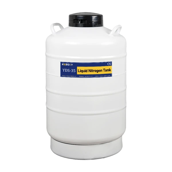 Фото Protable aluminum semen dewar tank 35L Liquid Nitrogen Field Tank