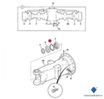 фото Стопорное кольцо ПМ 2203/1082 на JCB 3CX