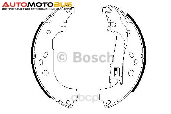 Фото Тормозные колодки барабанные Bosch 0986487717