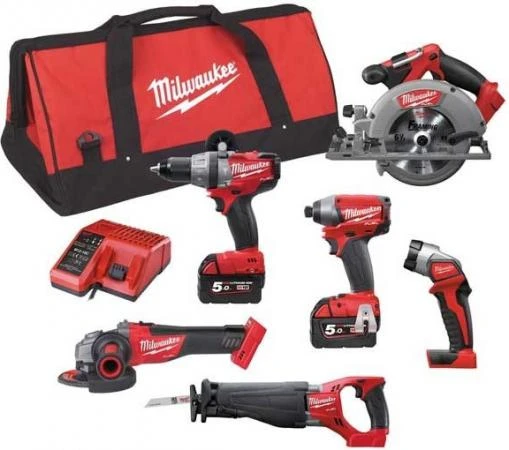 Фото Milwaukee M18 FPP6A-502B FUEL Набор аккумуляторного инструмента