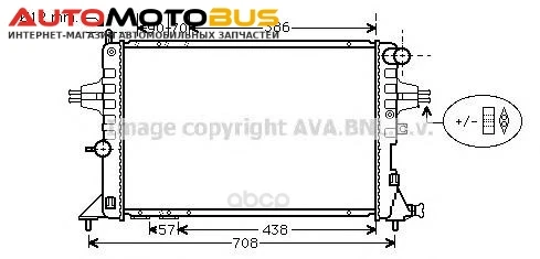 Фото Радиатор охлаждения двигателя Ava OLA2252