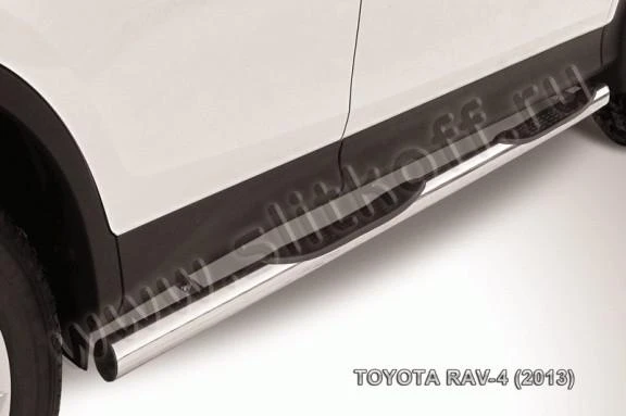 Фото Slitkoff Защита порогов d76 с проступью Toyota Rav 4 2013