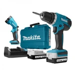 фото Аккум. дрель-шуруповерт MAKITA DF 347 DWLE в чем. + фонарь (14.4 В