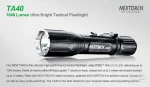 Фото №17 Подствольный фонарь NexTORCH TA40 светодиодный Cree, 1040 люмен