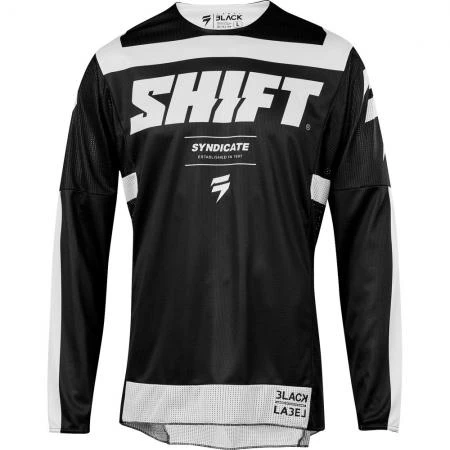 Фото Мотоджерси Shift Black Strike Jersey Black/White M (21883-018-M)