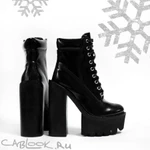 фото Jeffrey Campbell JEFFREY CAMPBELL ботильоны на шнурках женские Hot-boss black