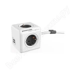 фото Сетевой удлинитель Allocacoc PowerCube Extended USB GREY 1402GY/DEEUPC