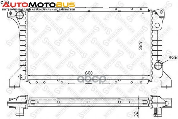 Фото Радиатор системы охлаждения Stellox 1025252SX