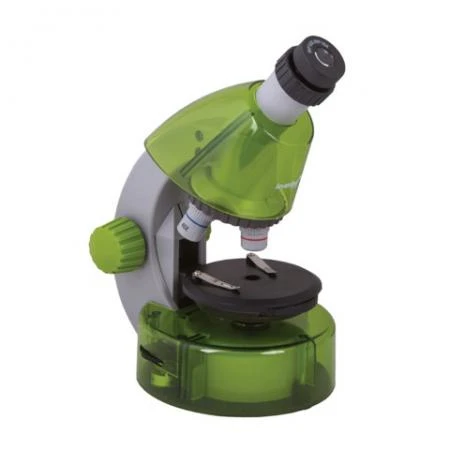 Фото Микроскоп детский LEVENHUK LabZZ M101 Lime, 40-640 кратный, монокулярный, 3 объектива