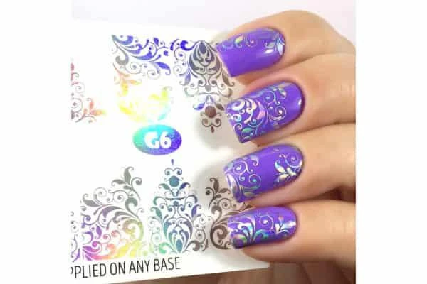 Фото Наклейки для маникюра Fashion Nails Слайдер дизайн Galaxy #6