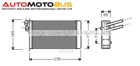 Фото Радиатор охлаждения двигателя Ava AI6097