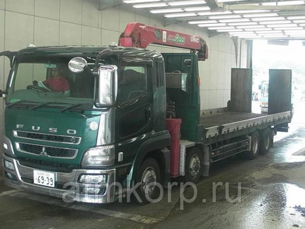 Фото Грузовик эвакуатор с КМУ MITSUBISHI SUPER GREAT кузов FS50JZ гв 2009 груз 10,1 т пробег 316 т.км