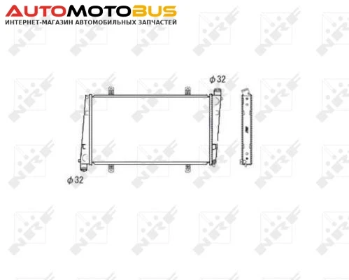 Фото Радиатор охлаждения двигателя NRF 53483