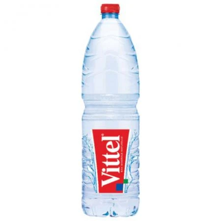 Фото Вода негазированная минеральная VITTEL (Виттель), 1,5 л, пластиковая бутылка, Франция