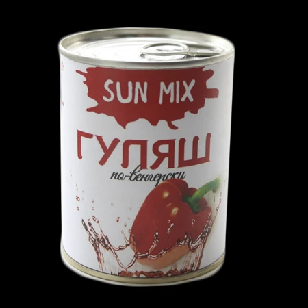 Фото Гуляш по-венгерски. Консервированные супы оптом "Sun Mix" (338 гр.)