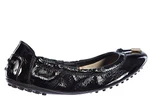 фото Tod's women's leather ballet flats ballerinas dee with ties black