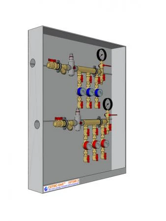 Фото Узел распределительный для учета расхода воды модульный этажный УУВМ-Э СОТИС-Unit™