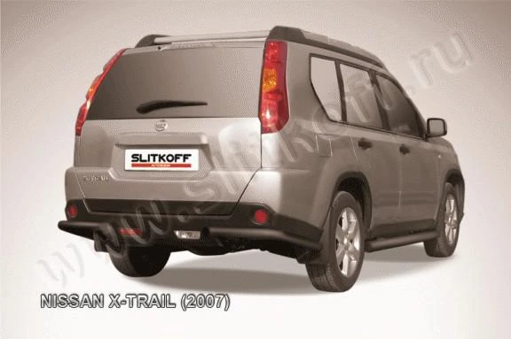 Фото Slitkoff Уголки d57 черные NISSAN X-TRAIL (2007)