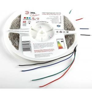 Фото Светодиодная лента ls5050-60led-ip65-rgb-eco-5m эра 641774 б0002347