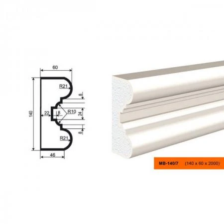 Фото Молдинг МВ-140/7 (МС-121)
