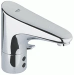 фото Grohe europlus e 36015 001 сенсорный бесконтактный смеситель для умывальника со смешиванием (хром) | интернет-магазин сантехники Santehmag.ru