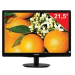 фото Монитор LED 21,5" (55 см) PHILIPS TN+film, 16:9, DVI, D-Sub, 250 cd, 1920x1080, 5 ms, черный